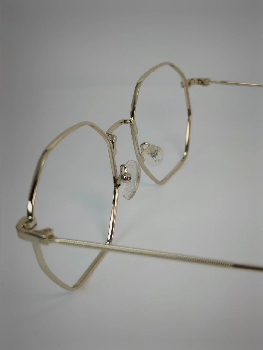 Octave. Gold Geometric Frame Women's Eyewear.